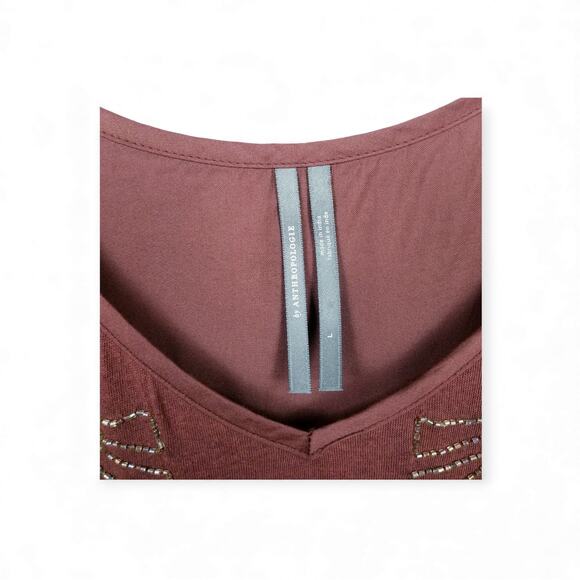 ANTHROPOLOGIE Alison Beaded Cami Tank Top - Size Large - Picture 5 of 10